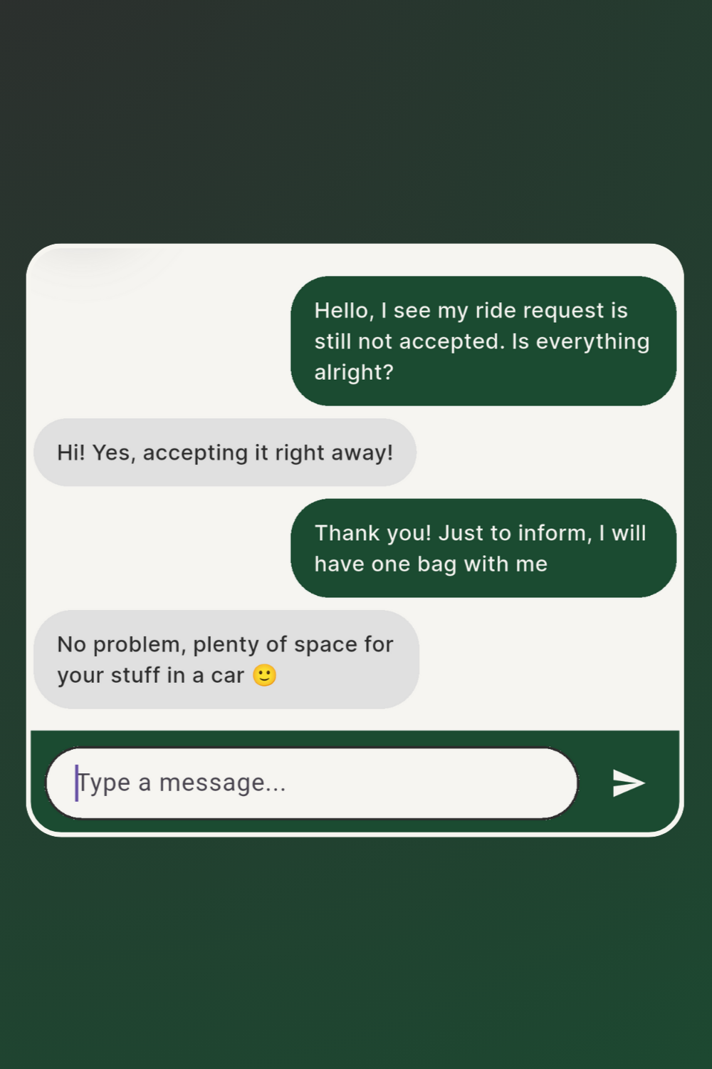 Chats with other users